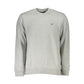 Chic Gray Crew Neck Fleece Sweatshirt