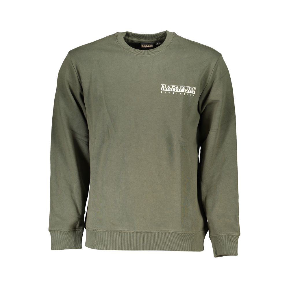 Green Fleece Crew Neck Sweatshirt