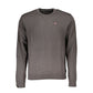 Classic Gray Crew Neck Cotton Sweater