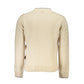 Beige Crew Neck Embroidered Sweater