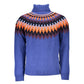 Chic High Neck Contrast Sweater