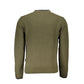 Elegant Crew Neck Green Sweater