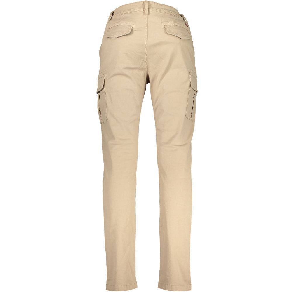 Chic Beige Four-Pocket Trousers