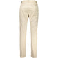 Elegant Beige Cotton-Blend Trousers