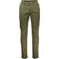 Trendsetting Green Cotton Trousers