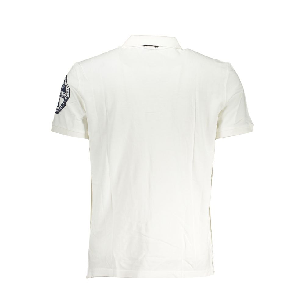 Elegant Short Sleeve Polo with Contrast Details