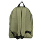 Green Cotton Backpack with Contrast Details