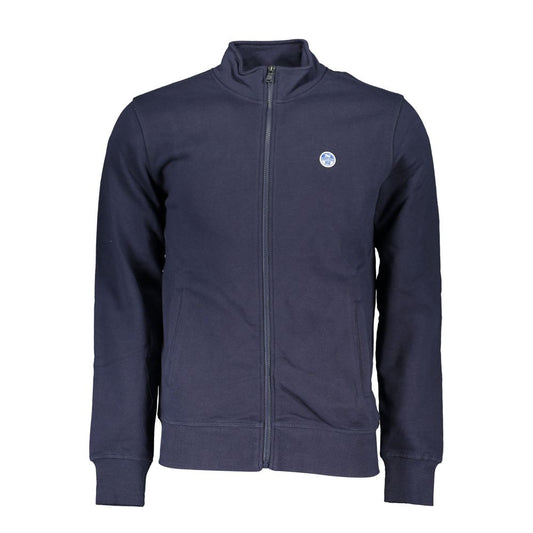 Eco-Conscious Zip-up Sweatshirt in Blue