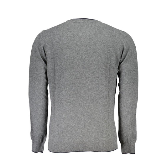 Eco-Conscious Gray Crew Neck Sweater