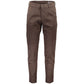 Chic Slim Fit Four Pocket Trousers in Brown