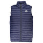 Sleek Sleeveless Zippered Vest in Blue