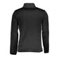 Sleek Black Long Sleeve Zip Sweatshirt