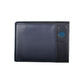 Elegant Blue Leather Men's Wallet