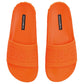 Chic Orange Logo Print Rubber Slippers