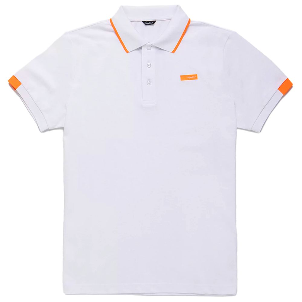 Elegant Contrasting Collar Polo Shirt