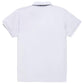 Elegant White Cotton Pique Men's Polo