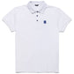 Elegant White Cotton Pique Men's Polo