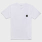 Elegant White Cotton Tee with Chest Logo