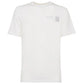 Classic White Cotton Crew-Neck Tee with Logo Detail