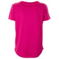 Chic Fuchsia Crew-Neck Logo Tee