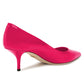 Elegant Fuchsia Patent Calfskin Pumps