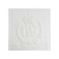 Embossed Logo White Cotton Tee