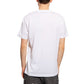 Chic White Barcode Emblem Tee