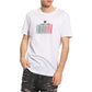 Chic White Barcode Emblem Tee