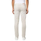 Cream-Colored Cotton Blend Trousers