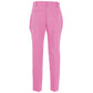 Elegant Pink Crepe Trousers For Sophisticated Style