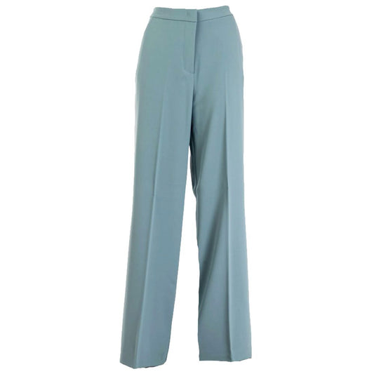 Elegant Sky-Blue Palazzo Trousers