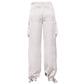 White Polyester Jeans & Pant