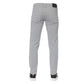 Elegant Gray Cotton Stretch Jeans