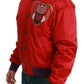 Red YEAR OF THE PIG Bomber Jacket