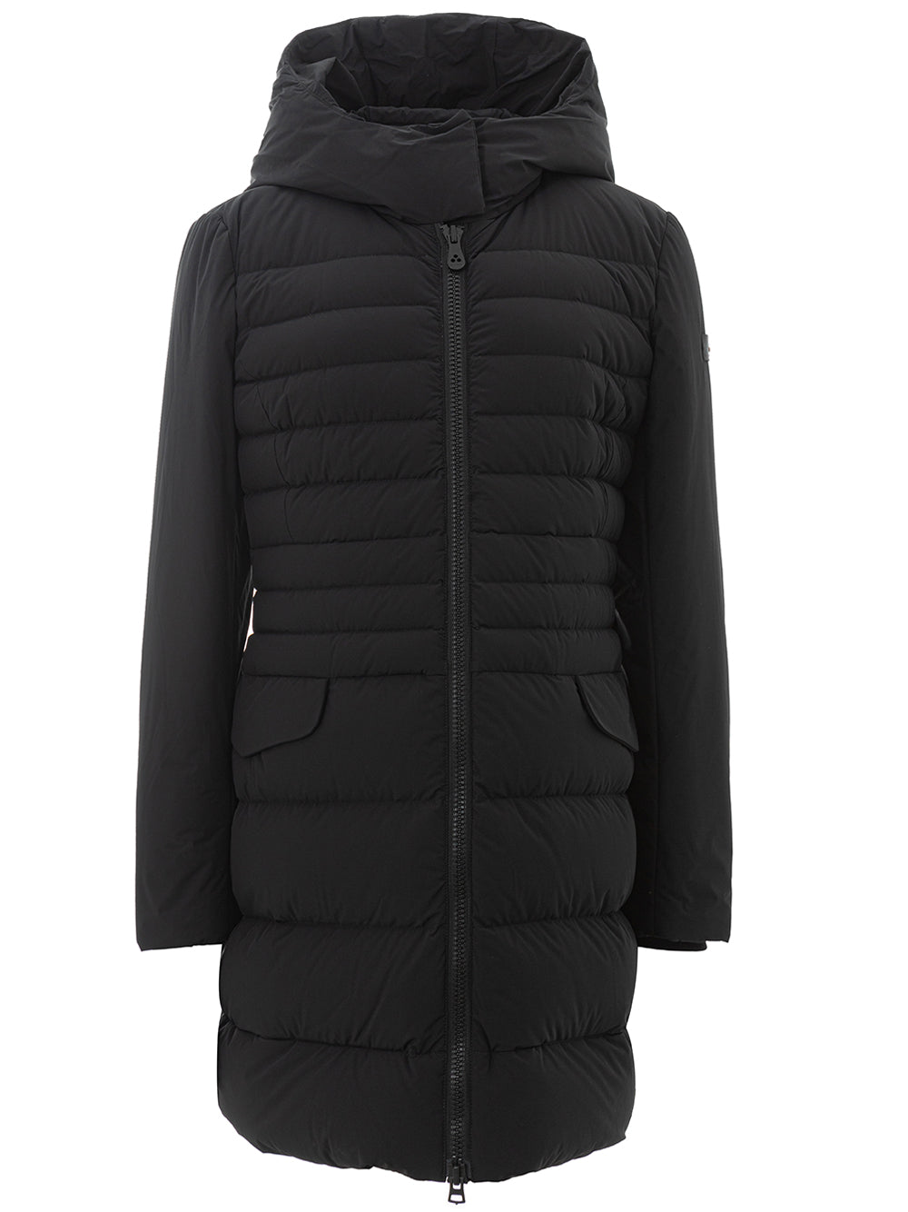 Elegant Long Quilted Black Jacket