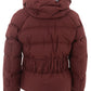 Elegant Bordeaux Quilted Cotton Jacket