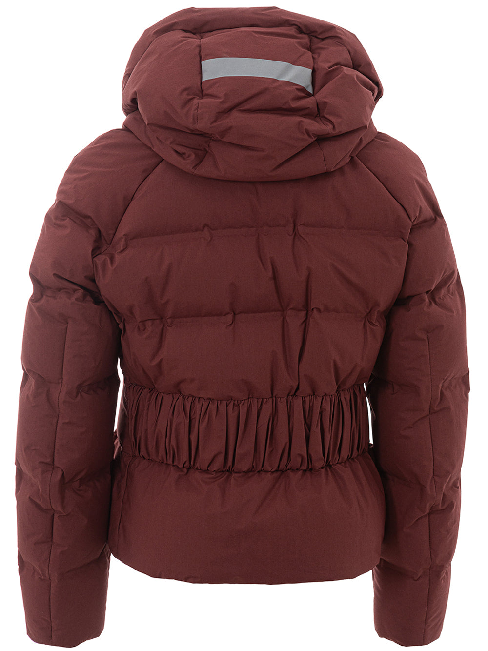 Elegant Bordeaux Quilted Cotton Jacket