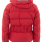 Elegant Red Quilted Cotton Jacket