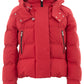 Elegant Red Quilted Cotton Jacket