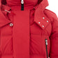 Elegant Red Quilted Cotton Jacket