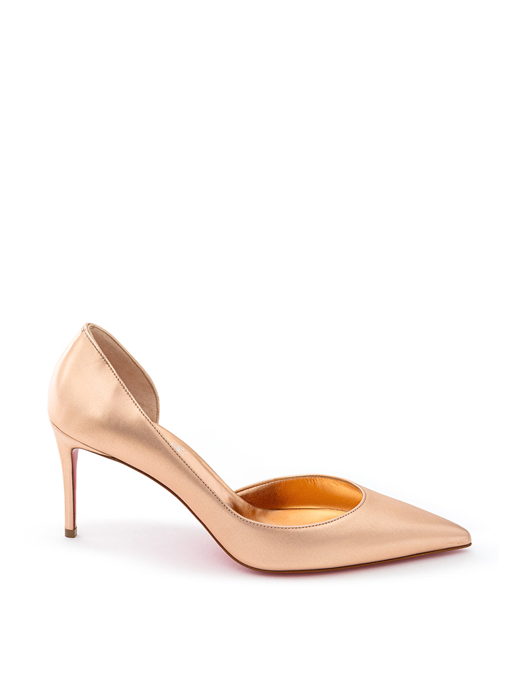 Rose Gold Metallic Leather Pumps