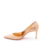 Rose Gold Metallic Leather Pumps