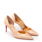 Rose Gold Metallic Leather Pumps