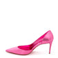 Glam Pink Metallic Leather Pumps