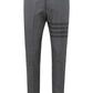 Elegant Tailored Gray Wool Trousers