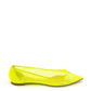 Vibrant Fluo Mesh Pointed Ballerinas