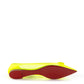 Vibrant Fluo Mesh Pointed Ballerinas