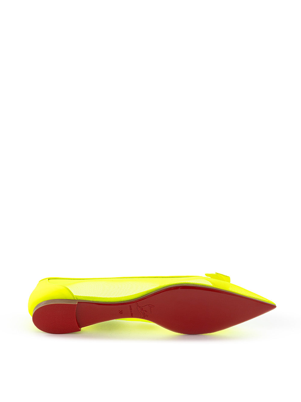 Vibrant Fluo Mesh Pointed Ballerinas