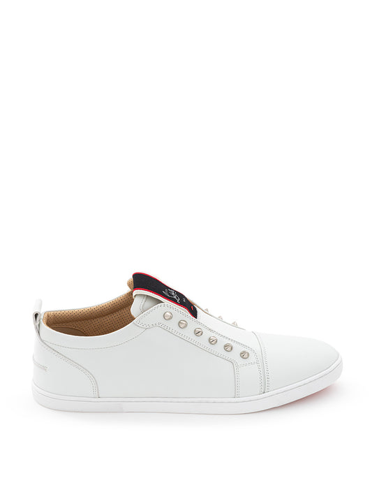 Elegant White Leather Sneakers