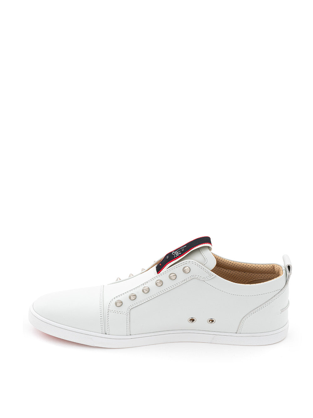 Elegant White Leather Sneakers